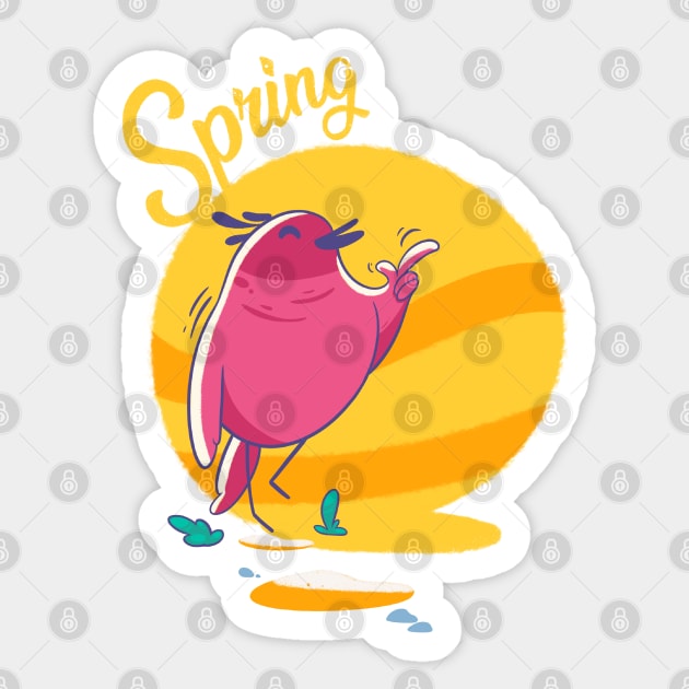 Spring Bird Sticker by Hounds_of_Tindalos